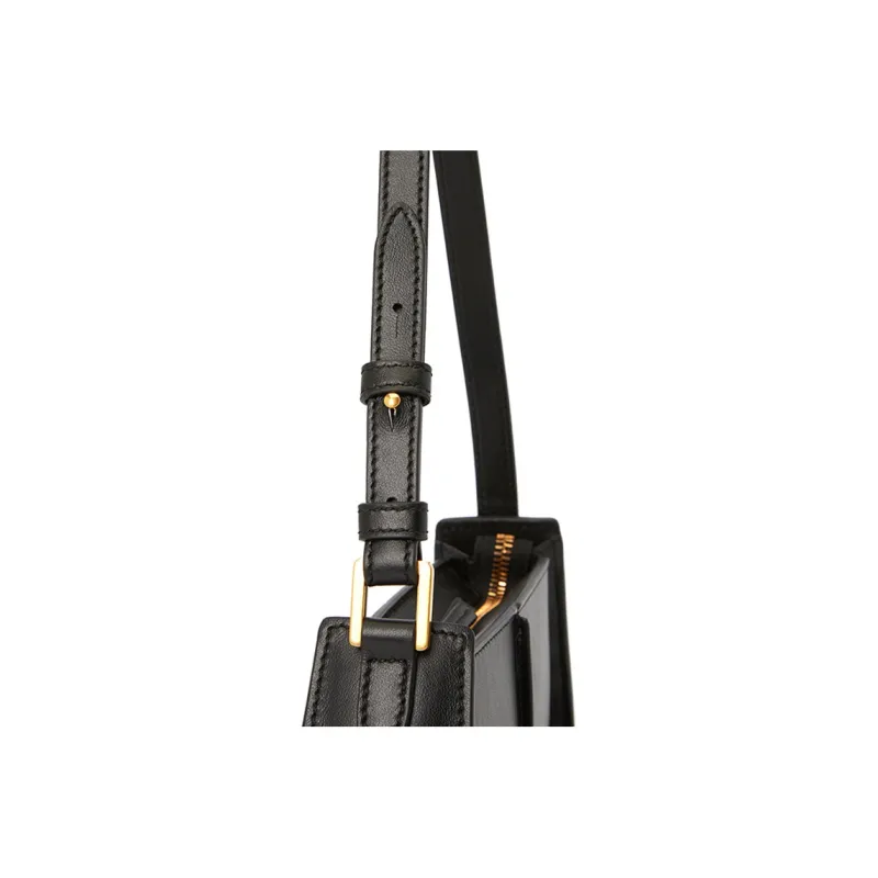 TOD'S Timeless Calfskin Shoulder Bag, Handbag, Shoulder Bag Women's Black-7