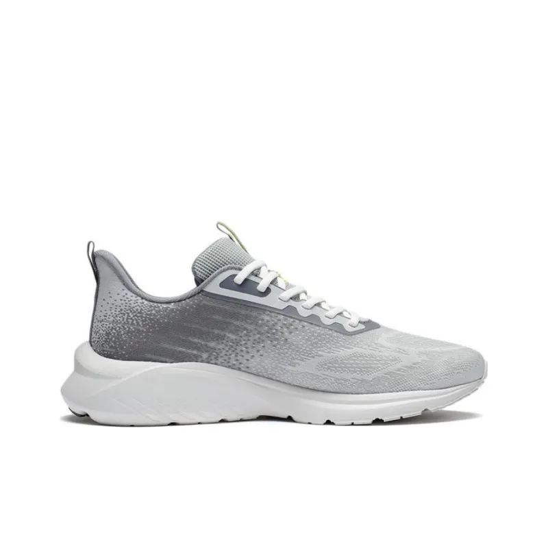 LiNing YunQue Anti Slip Wear Resistant Low Top Running Shoes Men's Frost Gray-1