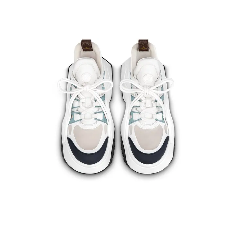 LOUIS VUITTON Archlight 2.0 Platform Sneakers 'White Beige Blue' Women's-3