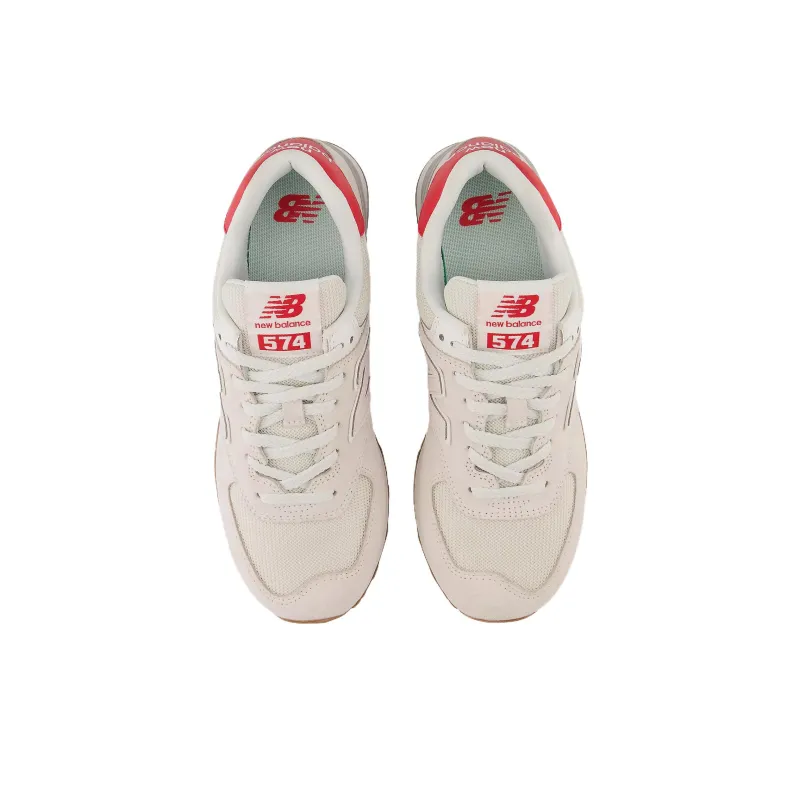 New Balance 574 Reflection Washed Pink True Red Women's-3