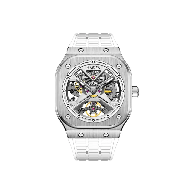 HaofaTourbillon Automatic Mechanical Movement Watch Men's Watches Cut-Out Dial 1961-B-0