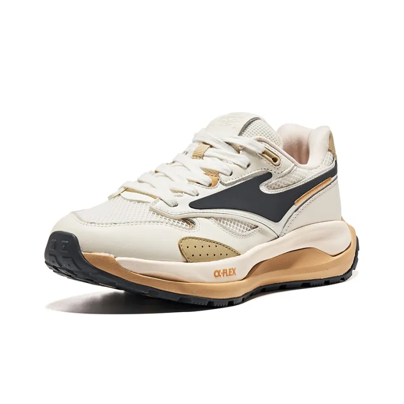 Erke Lite Classic Anti Slip Wear Resistant Low Top Sports Casual Shoes Women's Latte-2