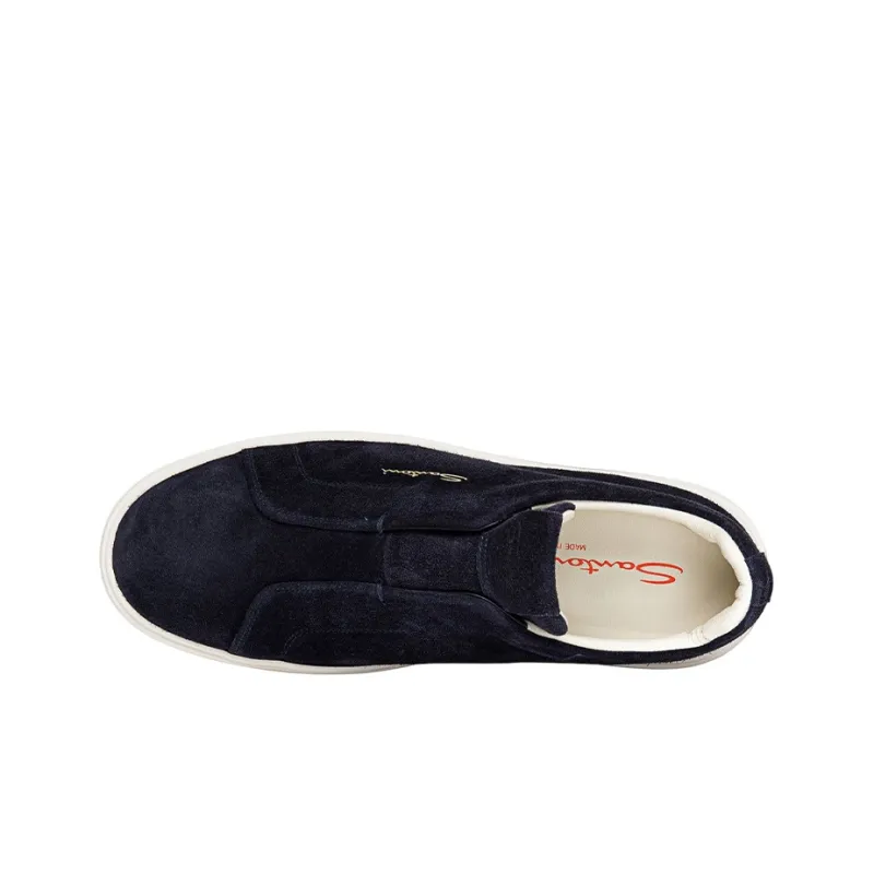 Santoni Suede Slip-on Sneakers-2