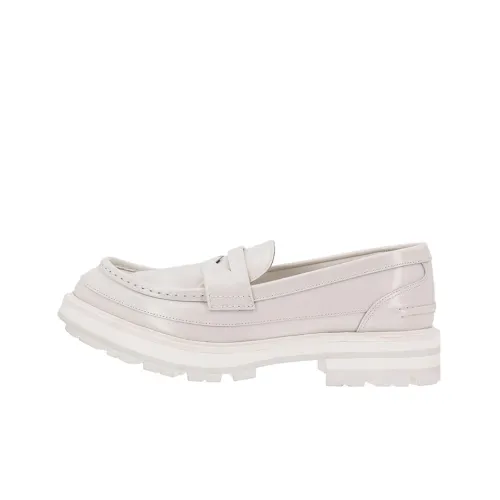 Alexander McQueen Ridged-sole Penny Loafers