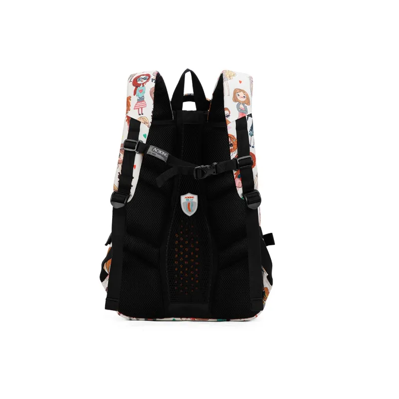 AOKING AK Polyester Backpack Large Size Women's Light Gray/Black/Multicolor-8