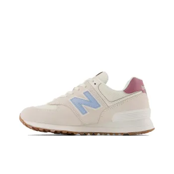 New Balance 574 Beige Baby Pink Ecru Blue Women's