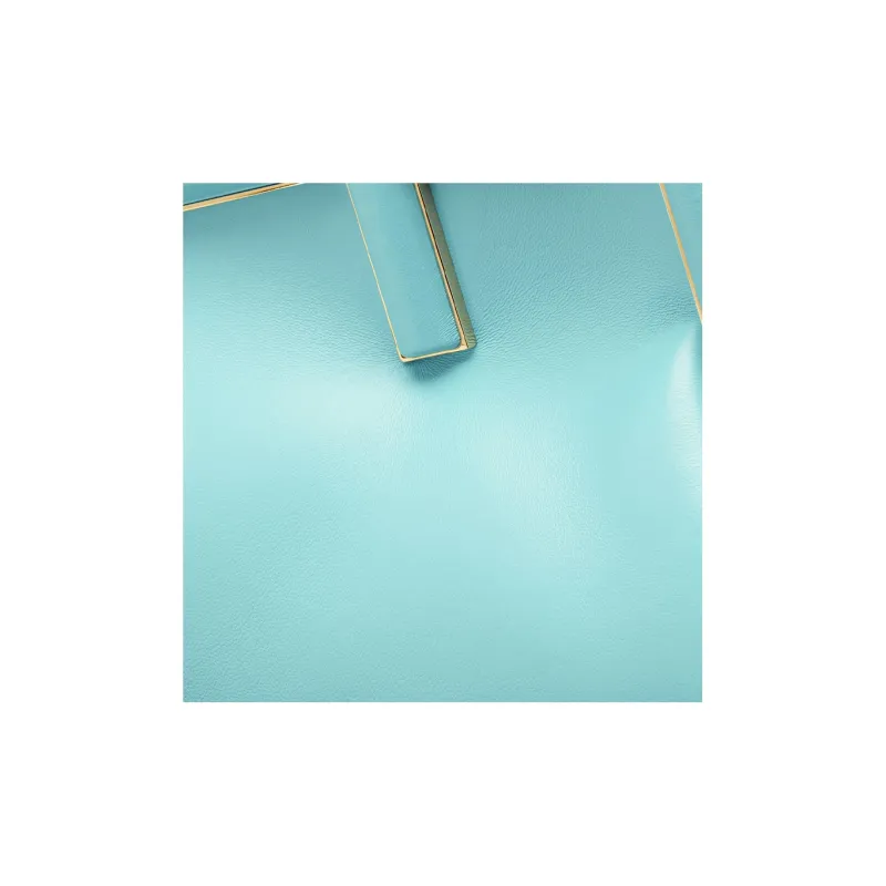 FENDI Fendi First Sheepskin One Shoulder Crossbody Clutches Small Size Women's Light Blue-4