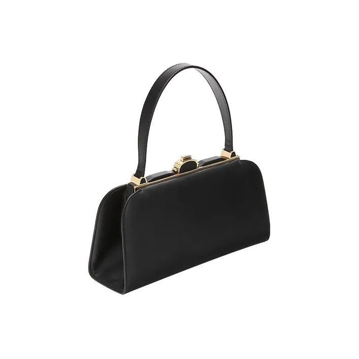 LOEWE Calfskin Lantern Bag Handbag Women's Black-2