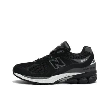 New Balance 2002R Black Dark Grey White
