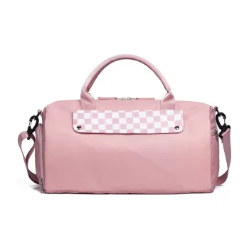 LOVERPUSS Nylon Gym Bag Nappy Bag Portable Yoga Bag Shoulder Bag Crossbody Bag Large Size Women's Pink