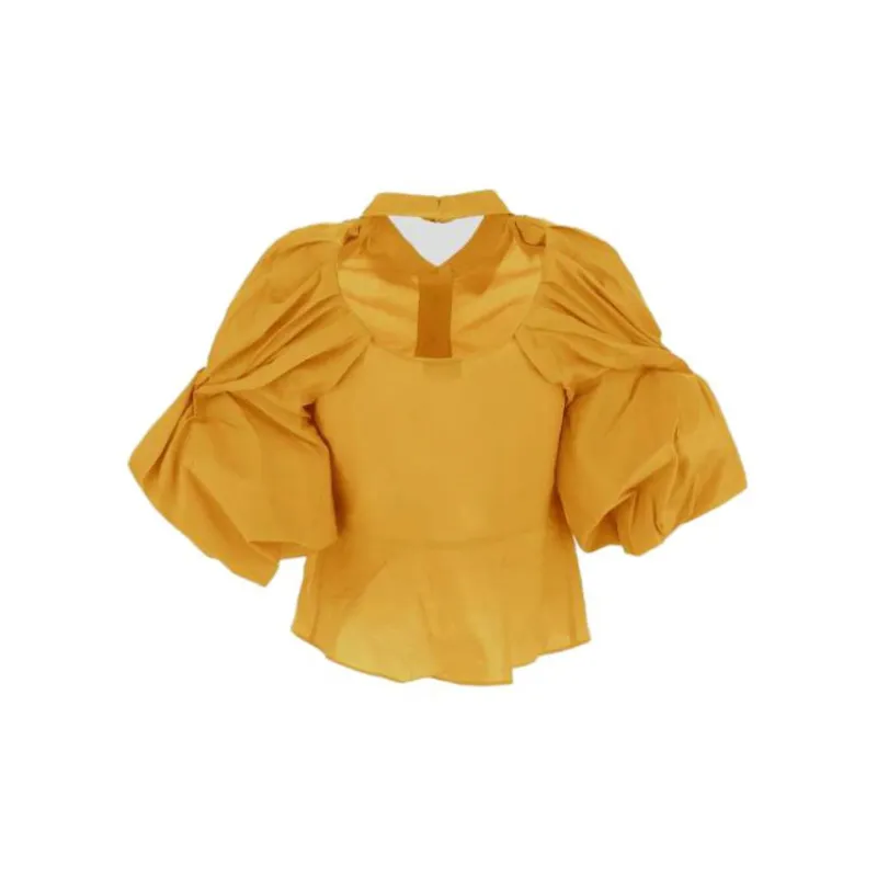 Jacquemus La Chemise Maraca Puffed Sleeve Shirt-1