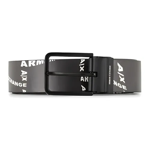 ARMANI EXCHANGE Leather Belts Men Black