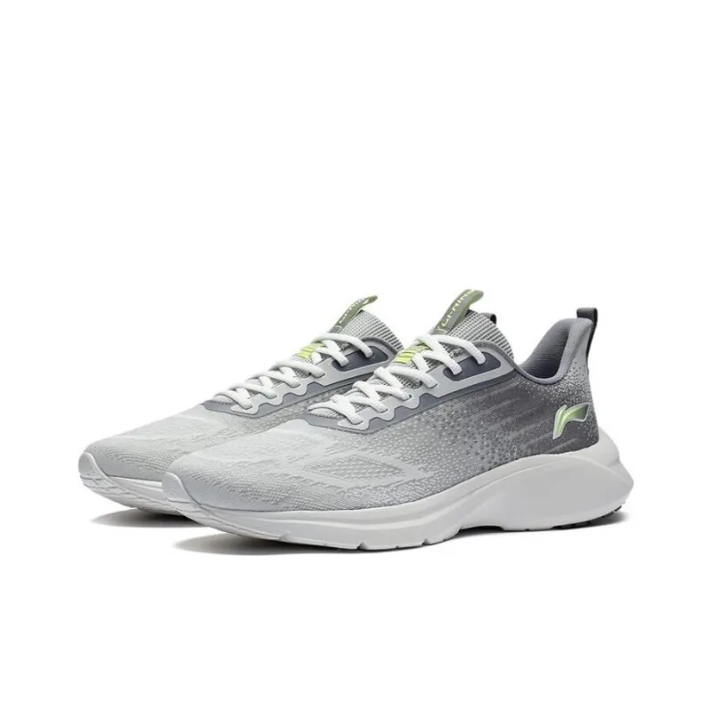 LiNing YunQue Anti Slip Wear Resistant Low Top Running Shoes Men's Frost Gray-2
