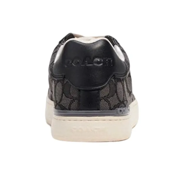 COACH Clip Stylish Skateboarding Shoes Men's Black-4