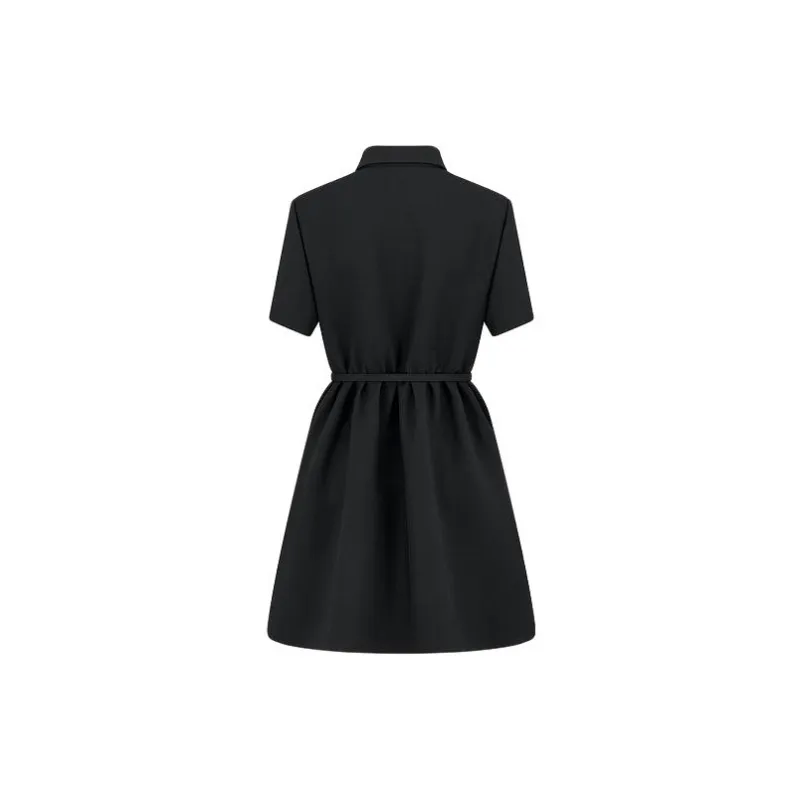 DIOR Short-Sleeved Dresses Women's Black-1