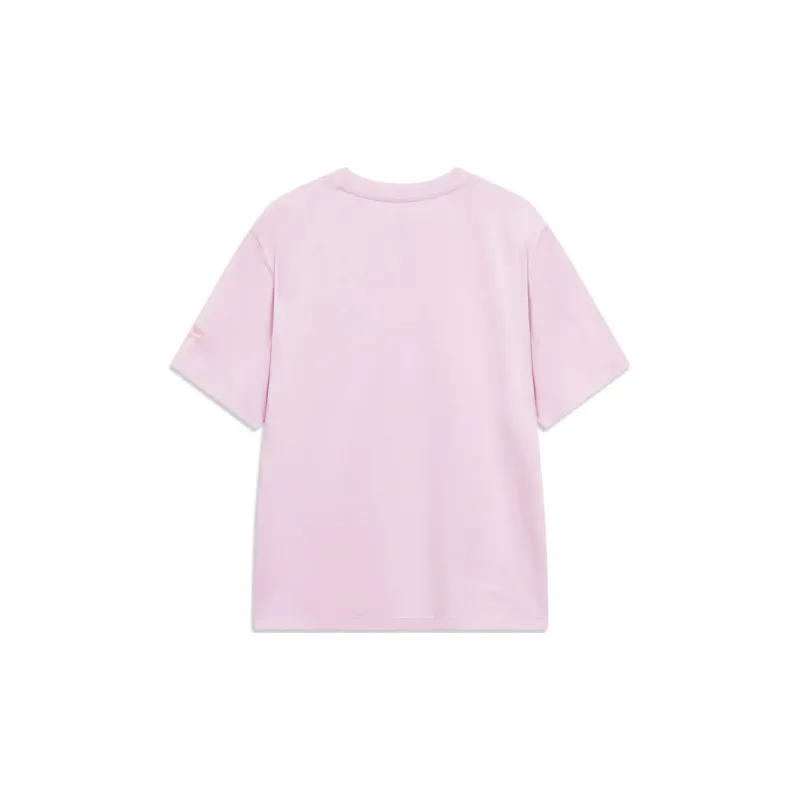 LiNing Chinese Culture Series T Shirt Women's Cherry Blossom Pink-1