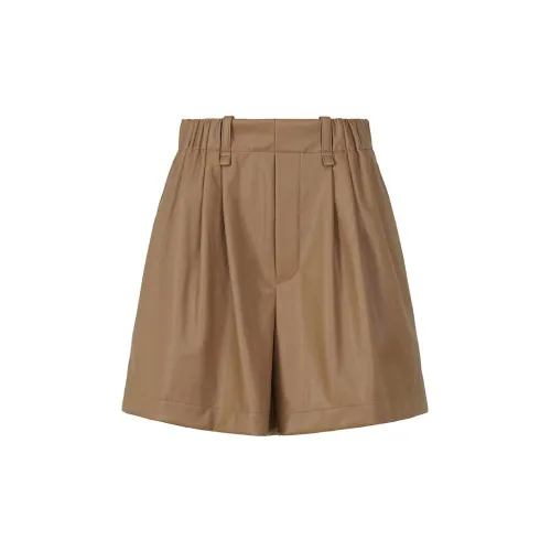 Homme Plissé Issey Miyake Casual Shorts Women's Dark Brown