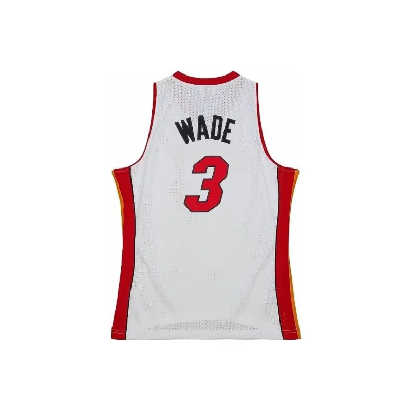 Mitchell Ness Basketball Jerseys Unisex White Red-1