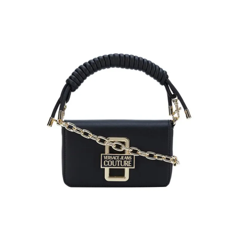 VERSACE JEANS COUTURE & PU Handbag, Shoulder Bag, Crossbody Bag Women's Black-0
