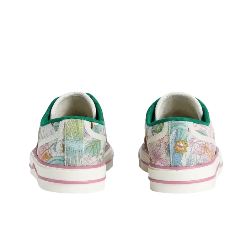 GUCCI Tennis 1977 Tiger Year Collection Low Top Stylish Skateboarding Shoes Women's White-3