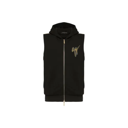 giuseppe zanotti Sleeveless Zip-front Hoodie