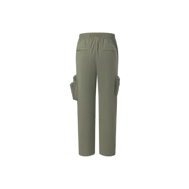 LiNing Casual Pants Men Army Canvas Green-1