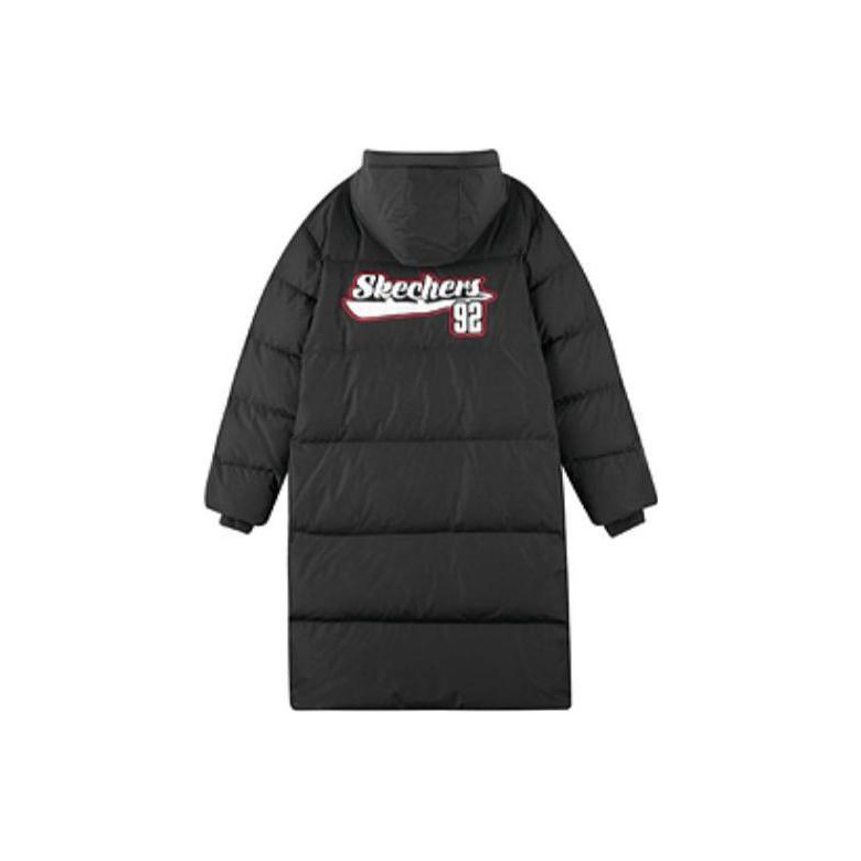 Skechers Down Jackets Unisex Carbon Black L - POIZON