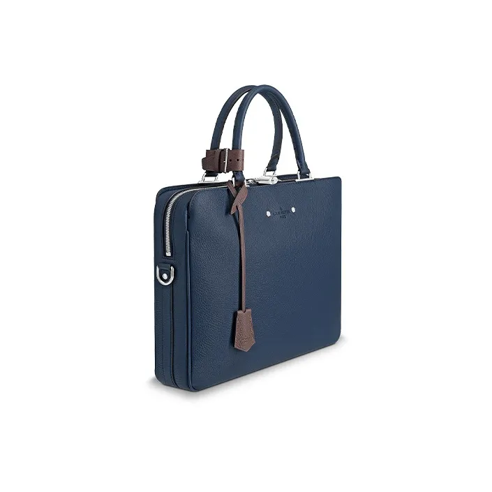 LOUIS VUITTON ARMAND Cow Leather Briefcase, Shoulder Bag, Crossbody Bag, Handbag Regular Men's Marine Blue-1