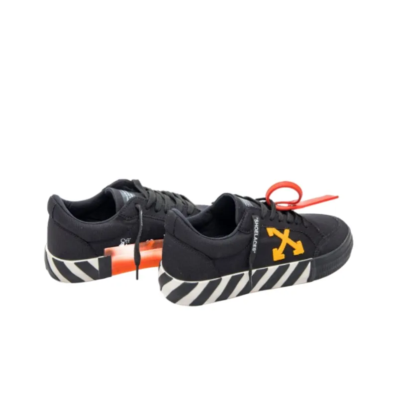 OFF WHITE Vulcanized Low Black Orange Canvas-3