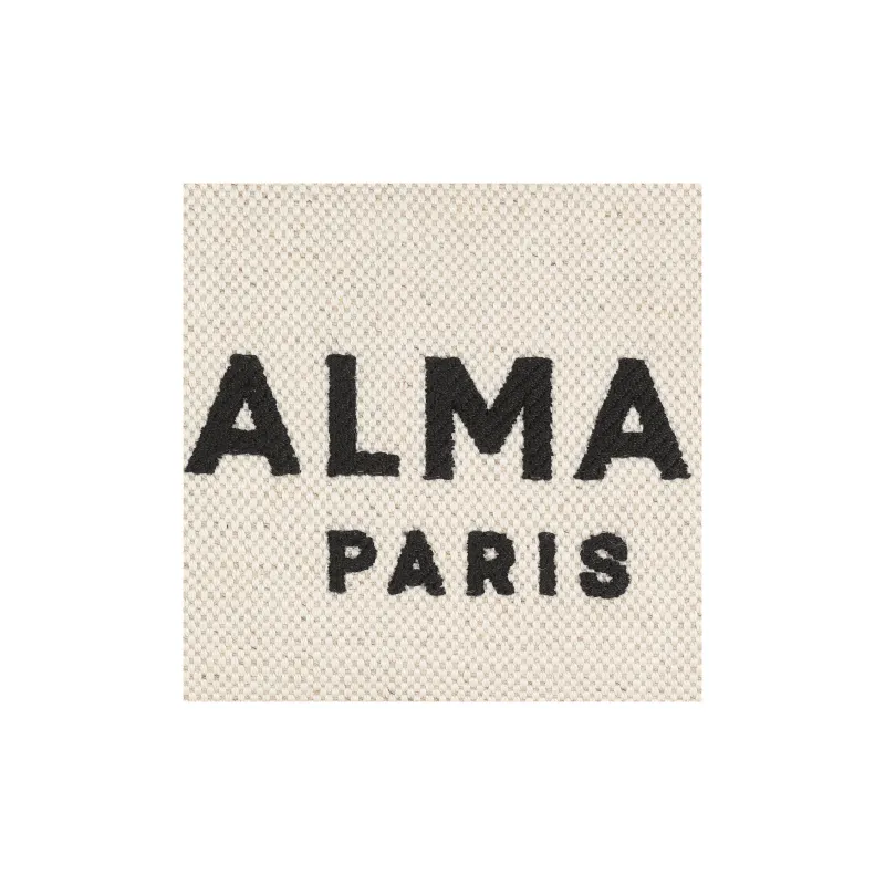 BALMAIN B ARMY Linen Calfskin With Cotton Canvas One Shoulder Crossbody Clutch Women's Brown/Beige-5