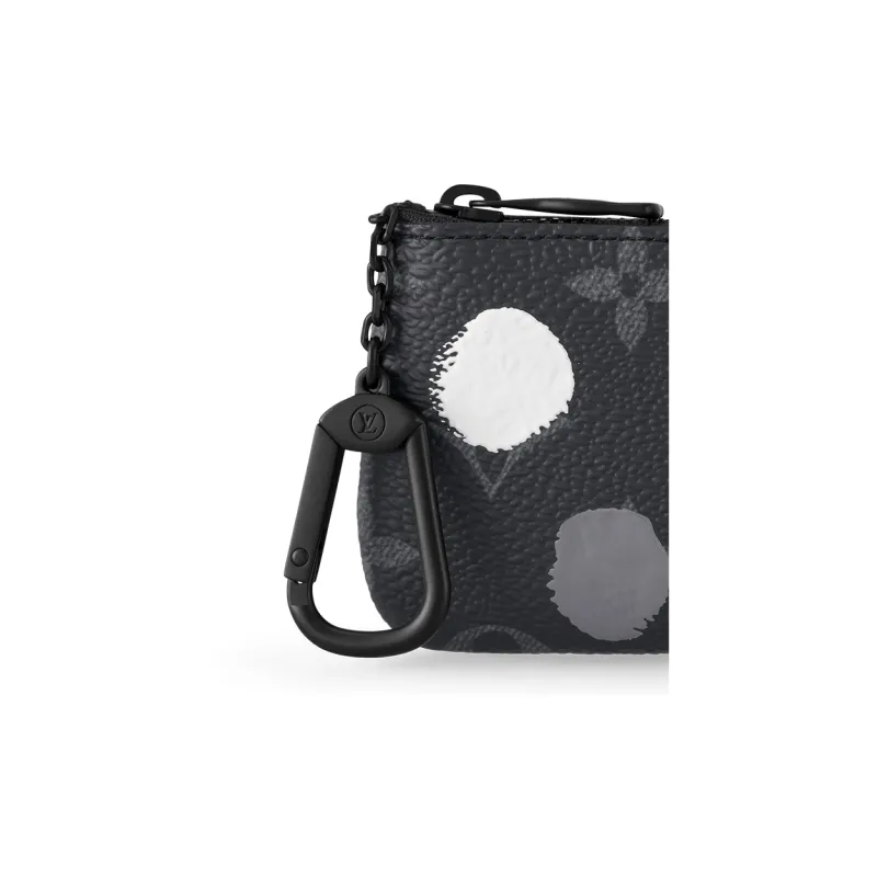LOUIS VUITTON X Yayoi Kusama Pochette Cle Monogram Eclipse Black/Silver-5