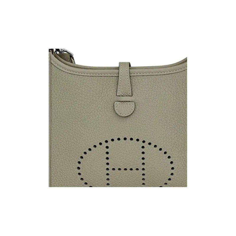 HERMES Evelyne Leather Shoulder Backpack Shoulder Bag Women's Sage Green-4