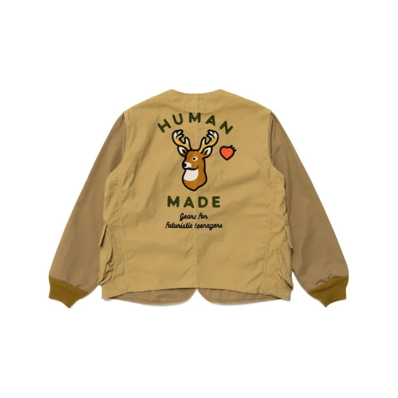HUMAN MADE Collarless Hunting Jacket-1