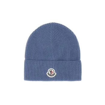 Moncler Logo patch Beanie Hat