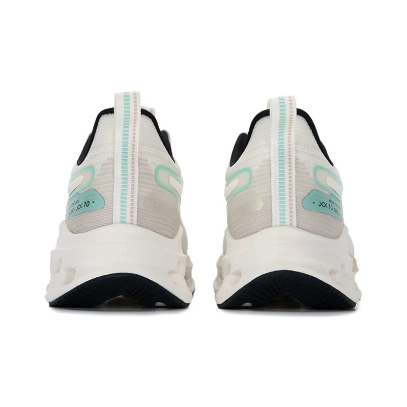 XTEP Shock Absorption Spinning 10.0 Running Shoes Men Low Top White Green-4