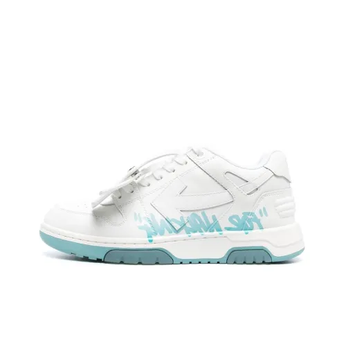 OFF-WHITE Out Of Office Skateboard Shoes Women's Low-Top White/Blue