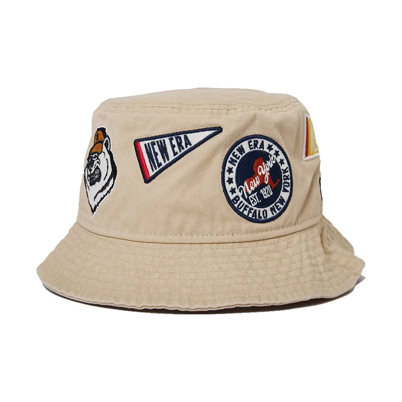 New Era Bucket Hats Unisex Khaki-1