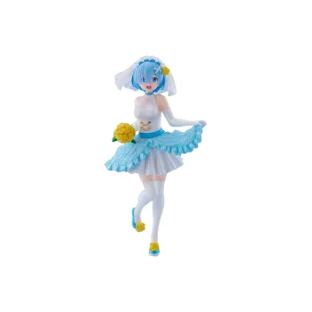 TAITO Rem Re Zero Starting Life In Another World, Wedding Dress Bonus Gifts 18cm