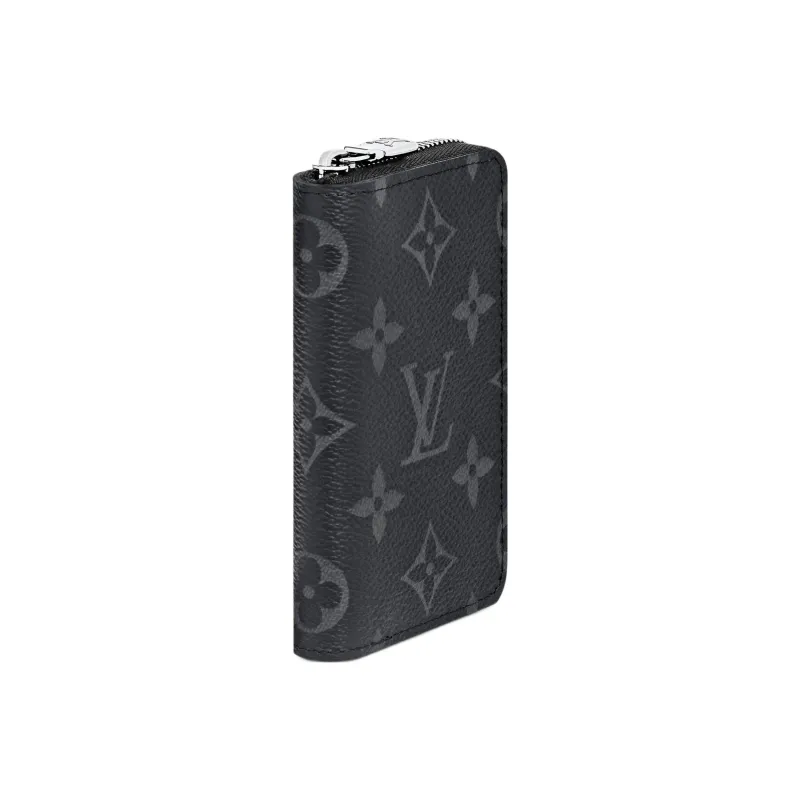 LOUIS VUITTON Zippy Canvas Coin Purse Men's Black/Gray-1