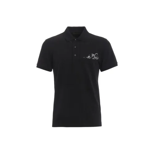 Valentino Polo Shirts Men Black