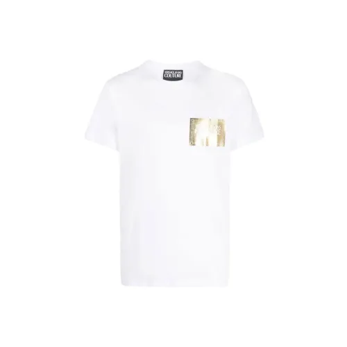 VERSACE JEANS COUTURE T-Shirts Men Pink/White