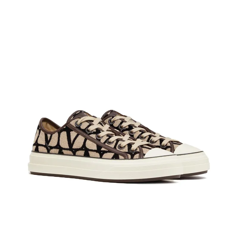 Valentino Garavani Toile Iconographe-print Low-top Sneakers-2