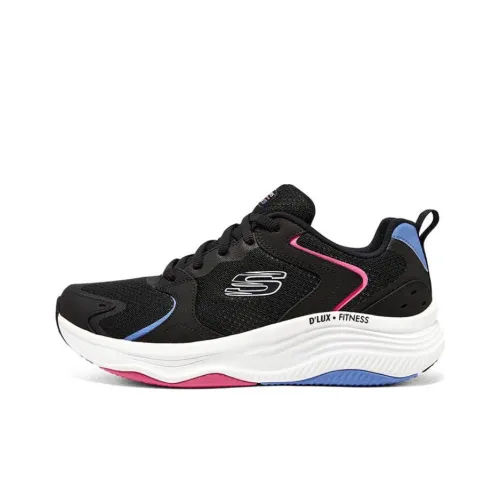 Skechers D'lux Fitness 'Black Pink' Women's