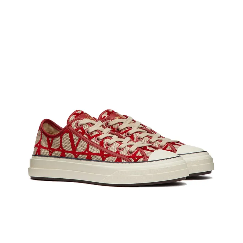 Valentino Garavani Monogram-pattern Lace-up Sneakers-2