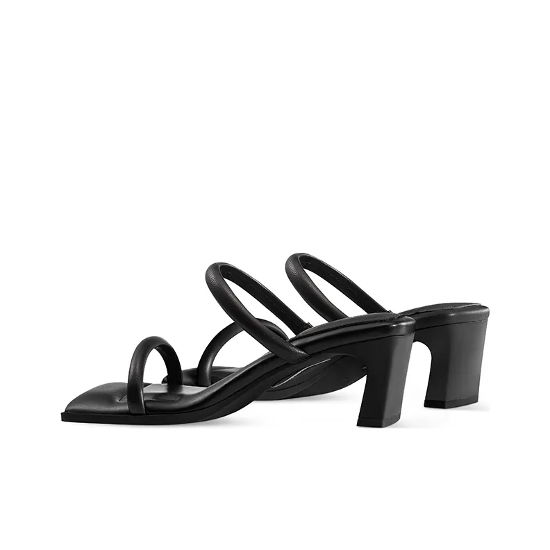 7or9 Slide Slippers Women's Black Alocasia-2