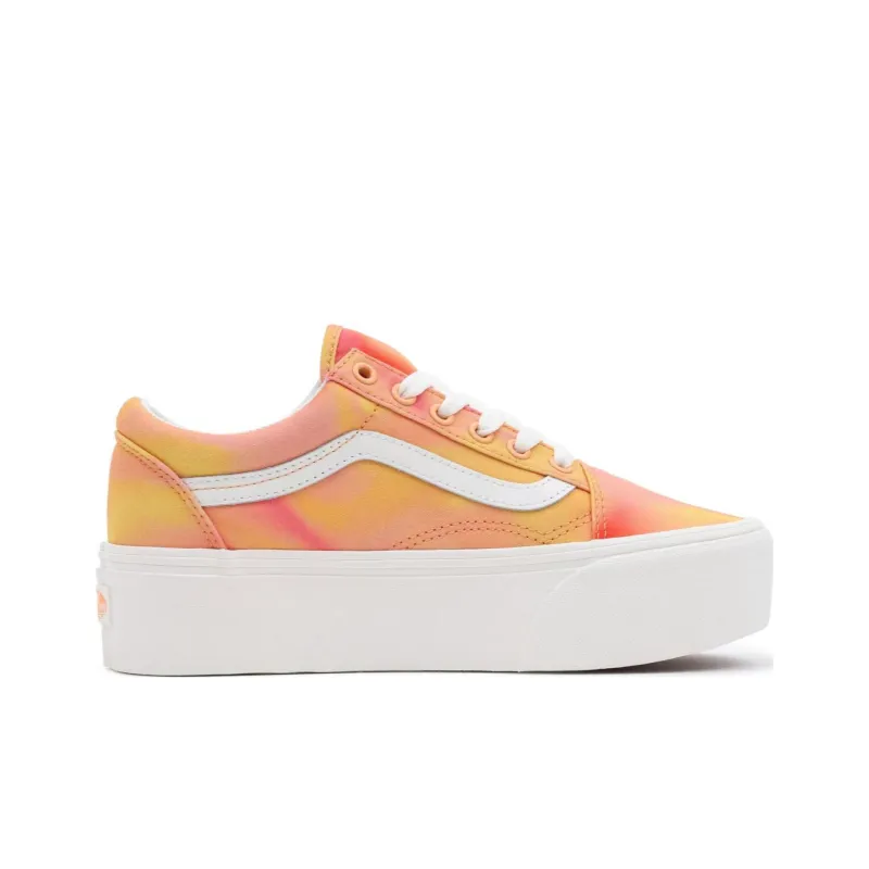 Vans Old Skool Stackform Shoes 'Orange White' Women's-1