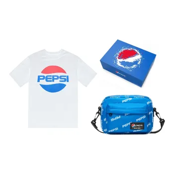 Pepsi Nylon Camera Bag Shoulder Bag Crossbody Bag Regular Unisex Blue