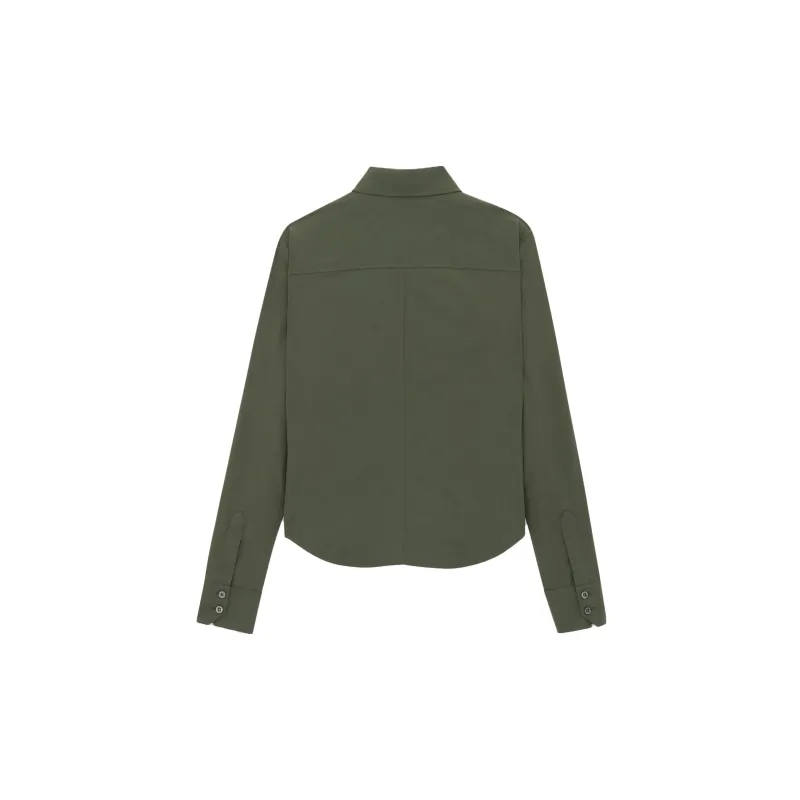 SAINT LAURENT Military Button up Cotton Shirt-1
