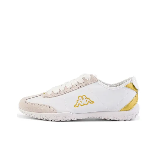 Kappa Casual Shoes Unisex Low-Top Korean White/Gold