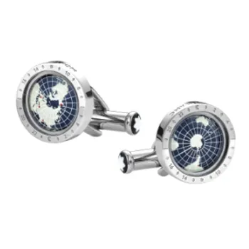MONTBLANC 1858 Collection Cufflinks Men Silver